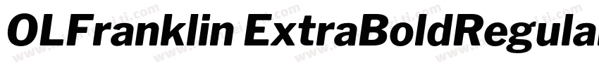 OLFranklin ExtraBoldRegular字体转换
